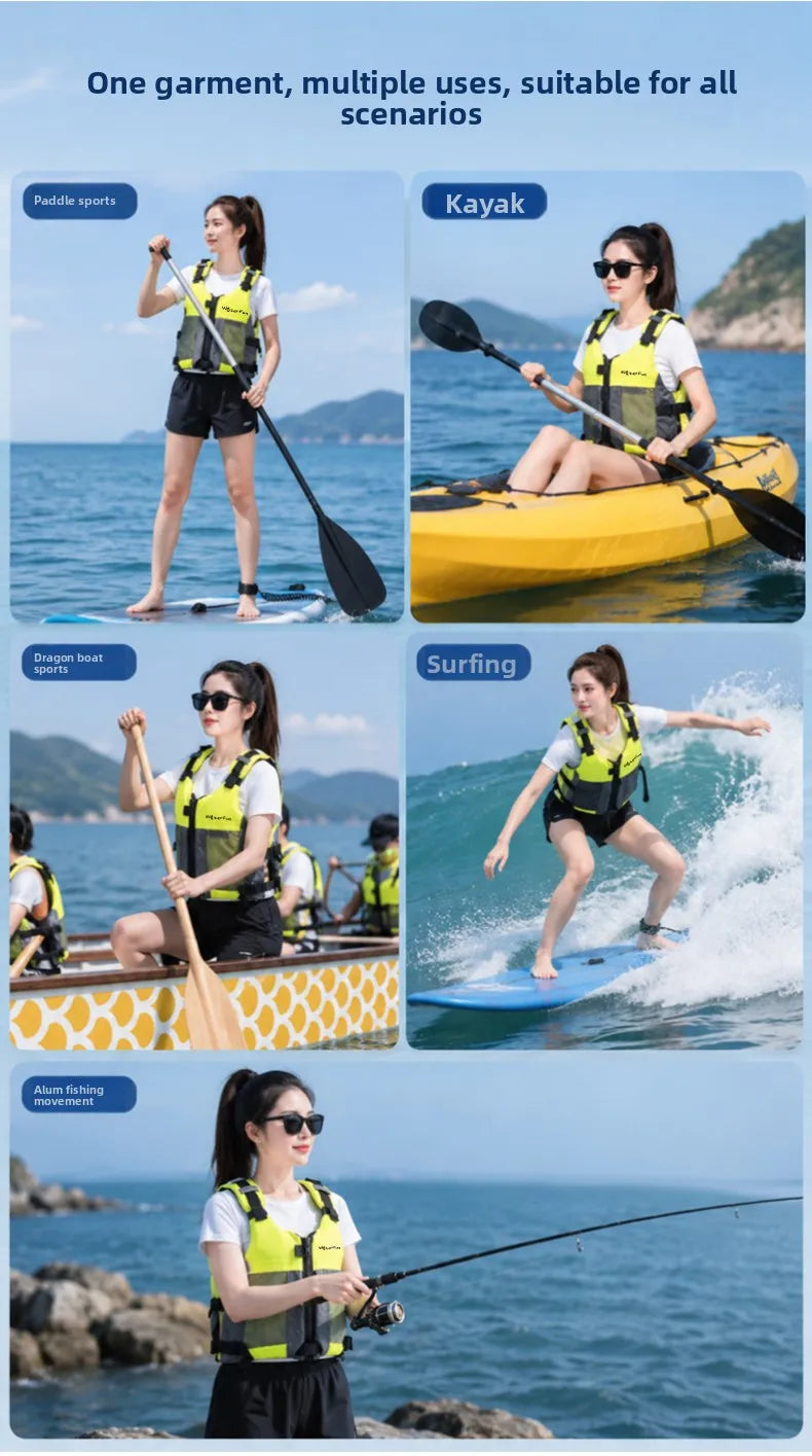 WaterFun SUP Paddleboard Kayak Life Jacket High Buoyancy Water Sports Safety Vest