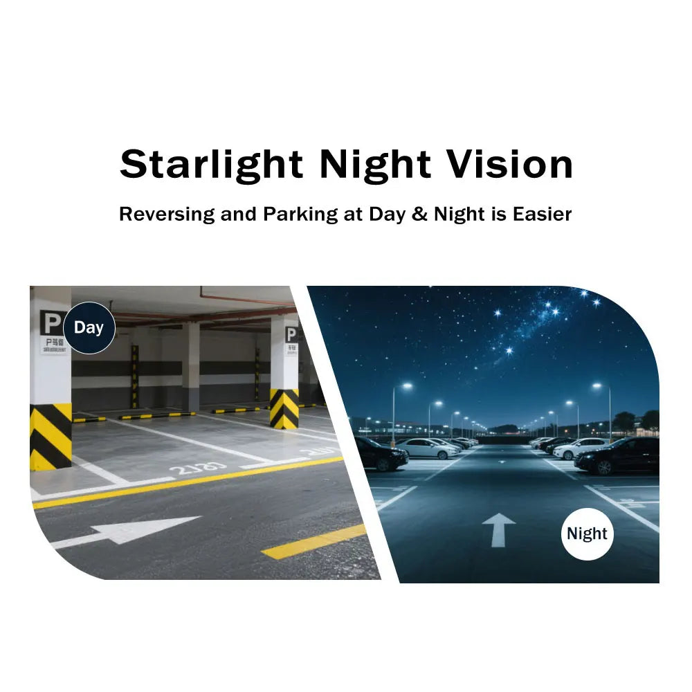 AHD 1080P Golden Lens Car Intelligent Dynamic Trajectory Moving Guide Parking Line HD Rear View Reverse Backup Tracks Camera
