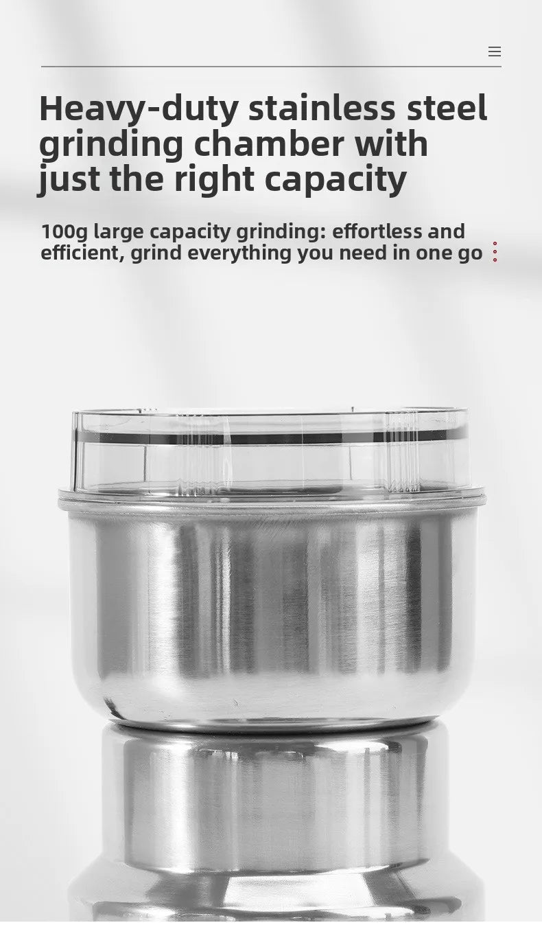 Kitchen Multifunctional 4 Blade Grain Grinder Coffee Chopping Home Electric Coffee Grinder Nut Bean Flavor Blender
