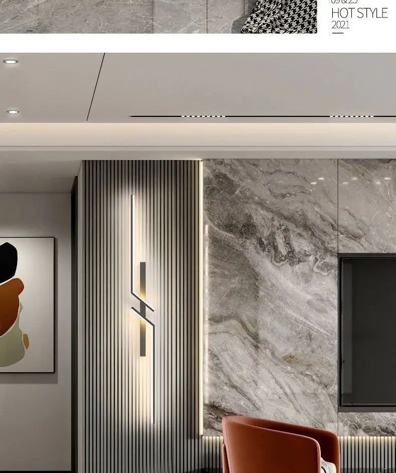 Modern Minimalist LED Wall Lamps - Bedside Interior Lighting for Living Room Bedroom Stairs - TV Backlight Wall Decor Lights
