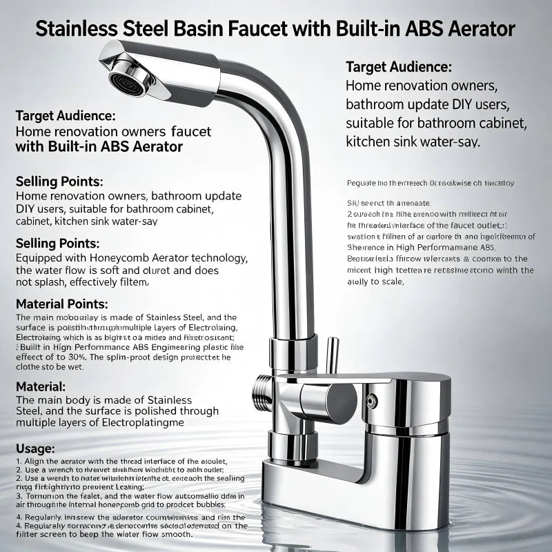 Bathroom Basin Shower Faucet Chrome Hot Cold Water Mixer Valve Single Handle Deck Mounted Bath Mixer Tap