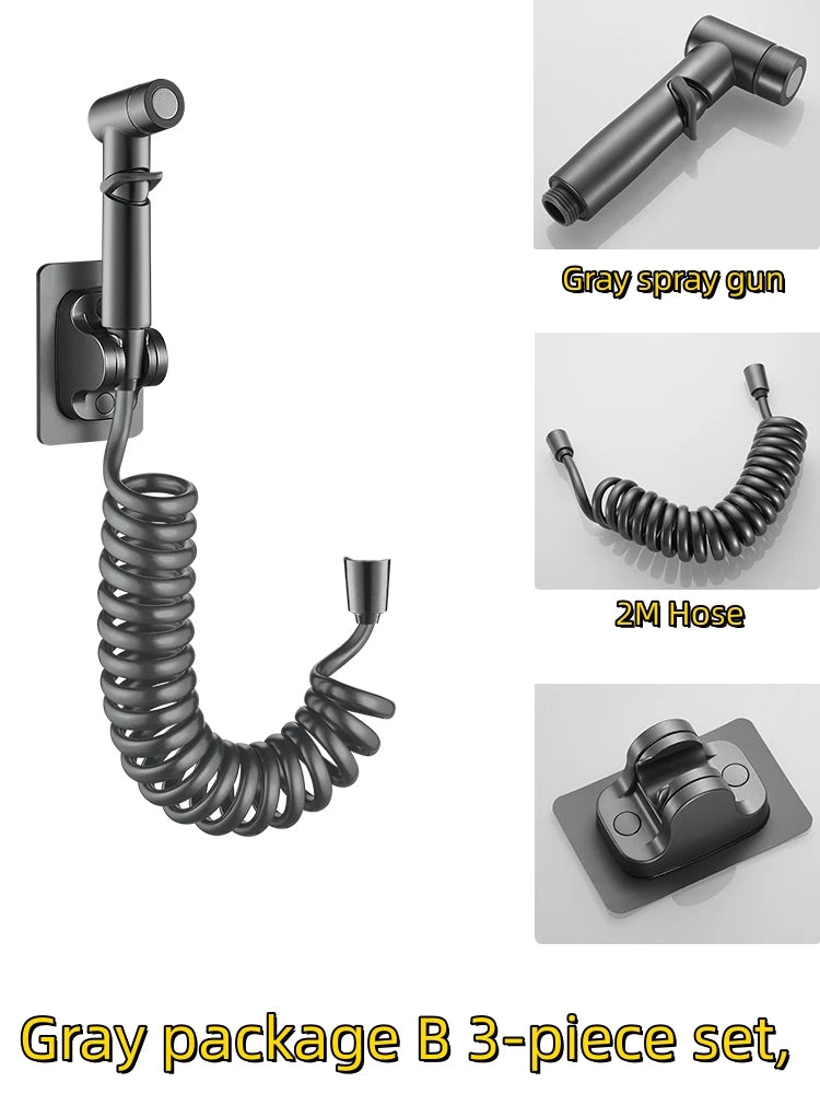 Bathroom Set, High-pressure handheld sprinkler, bathroom cleaning, bathroom accessories, sanitary shower
