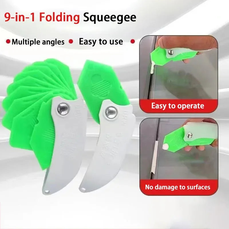 9-in-1 Silicone Caulking Tool Sealant Spreader Spatula Professional Grout Remover for Tile Window Joint Edge Finishing Work