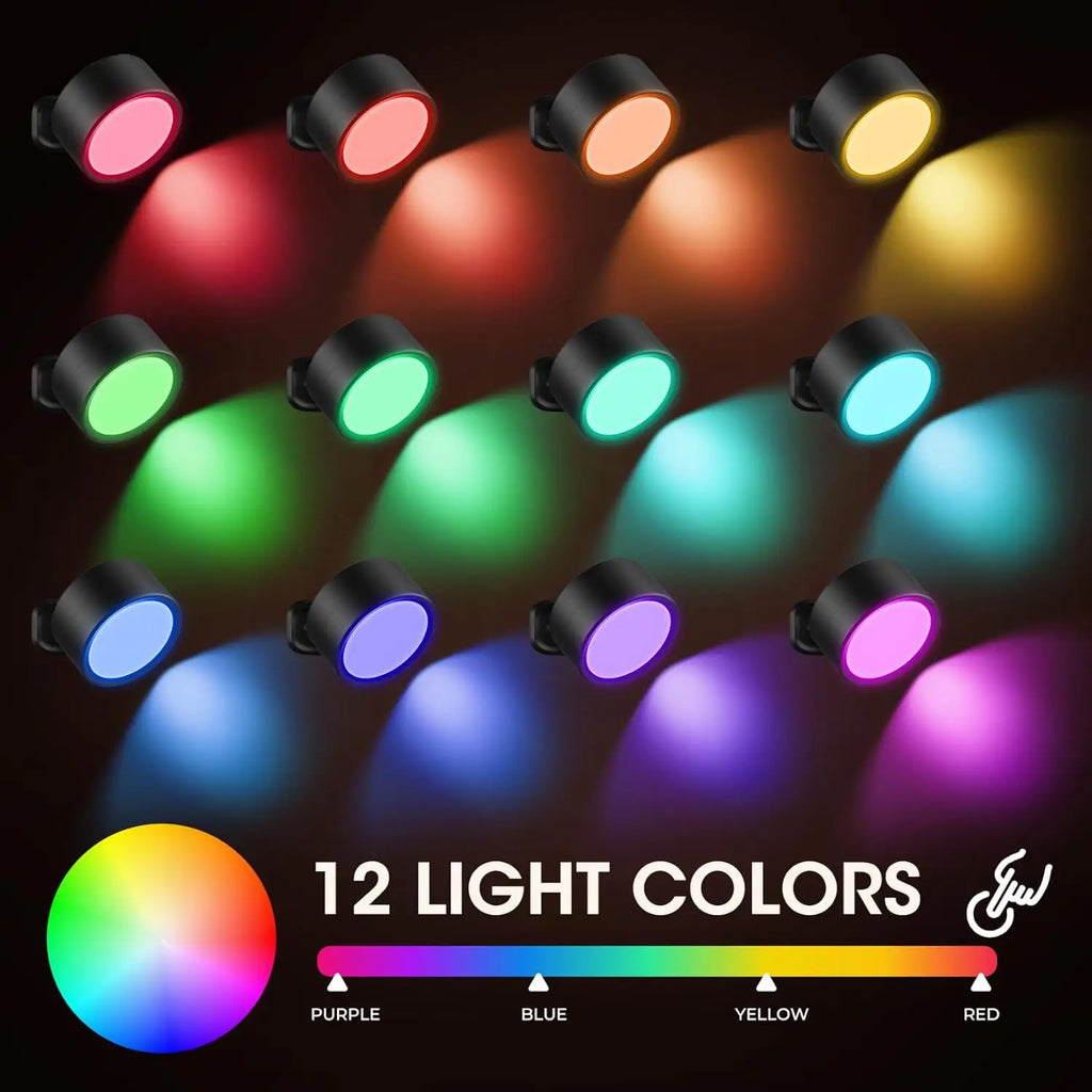 LED Wall Sconces light, 3 Brightness Levels 3 Color Modes Wall Lights Battery Operated 360° Rotatable Touch Control Wall lamp