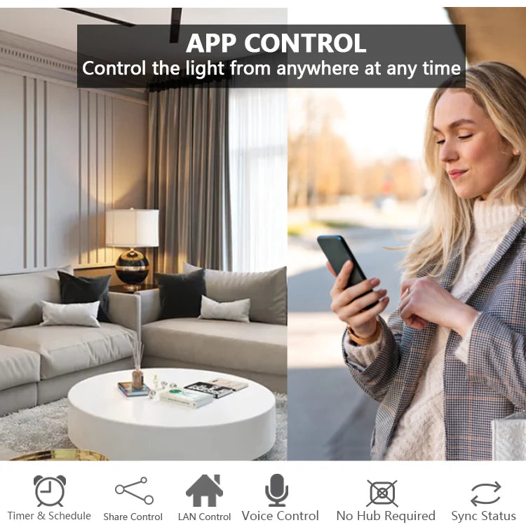 TAWOIA Wifi Touch Light Switches 1/2/3/4Gang Smart Wall Switch Tuya Smart Life Alexa Voice Control With Capacitor L/N1000W