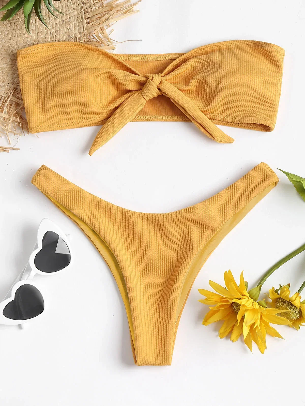 Sexy Bikini Bottoms Women's 2025 Swimsuit Low Waisted Bottom Solid Color Swimwear Thong Beachwear Brazilian Bathing Suit Summer