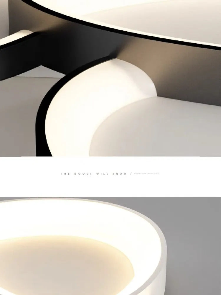 Modern Round LED Ceiling Light with Adjustable Brightness for Living Room Bedroom Dining Room Home Decor Lusters Luminaires