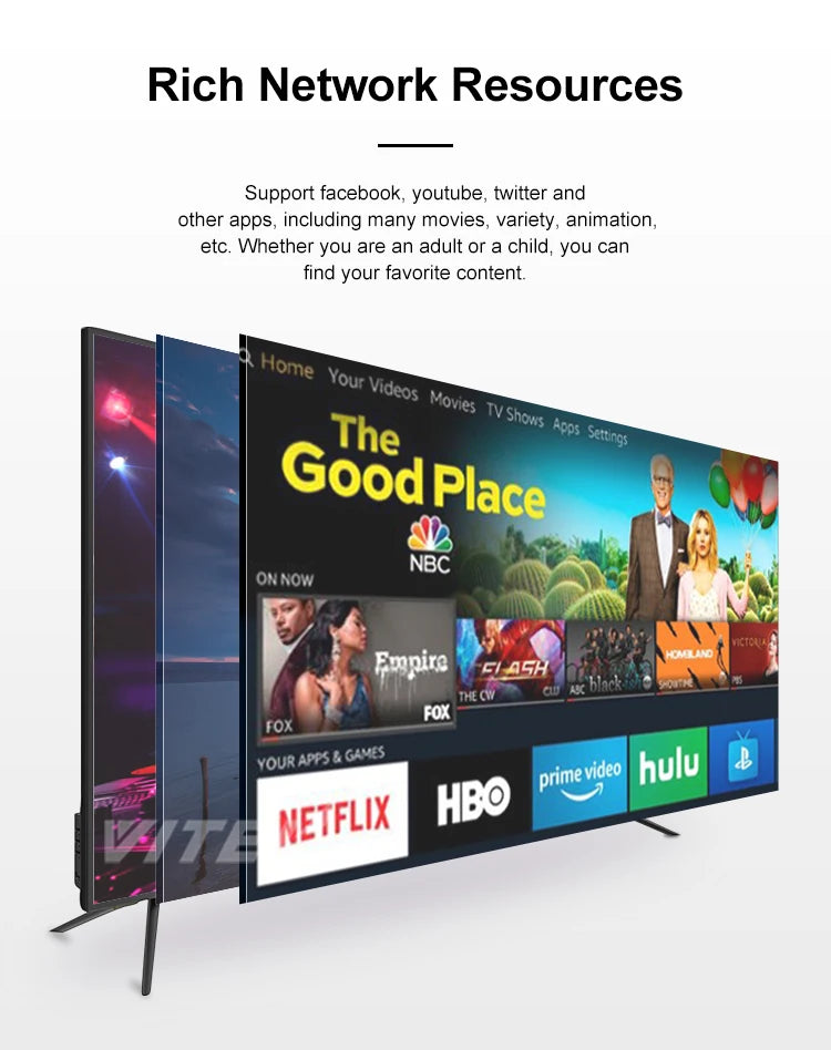 Best Selling 32 42 43 Inch Smart LCD LED TV Set UHD Television 4K, Smart 49 50 55 65 75 Inch LED 4K Big TV