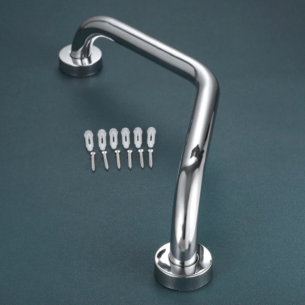 1pc Bathroom Grab Bar Stainless Steel Durable Shower Bathtub Arc Handle Grip Bathroom Toilet Elderly Disabled Safe Facility Help