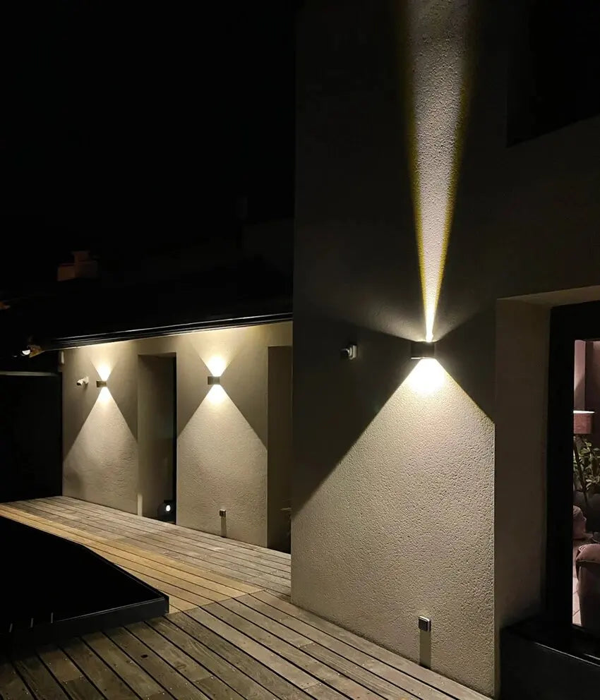 LED Wall Light Outdoor Waterproof IP65 Porch Garden Wall Lamp & Indoor Bedroom Bedside Decoration Lighting Lamp Aluminum