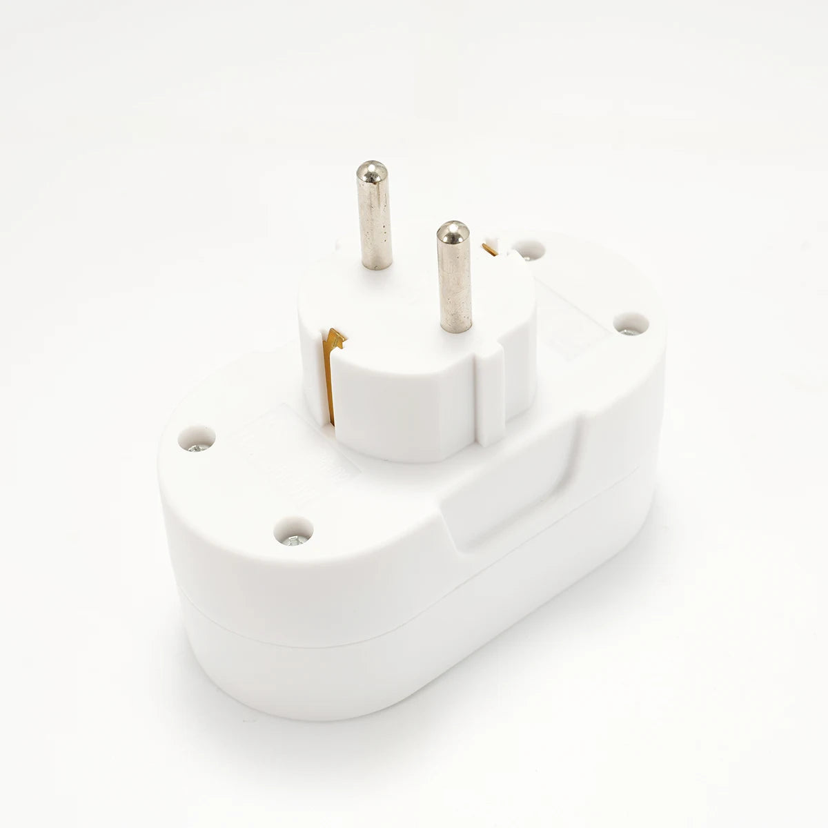 EU Electrical Socket 1 To 2/3 Way Outlet European Standard Expansion Socket Power Extension Plug Converter Travel Power Adapter