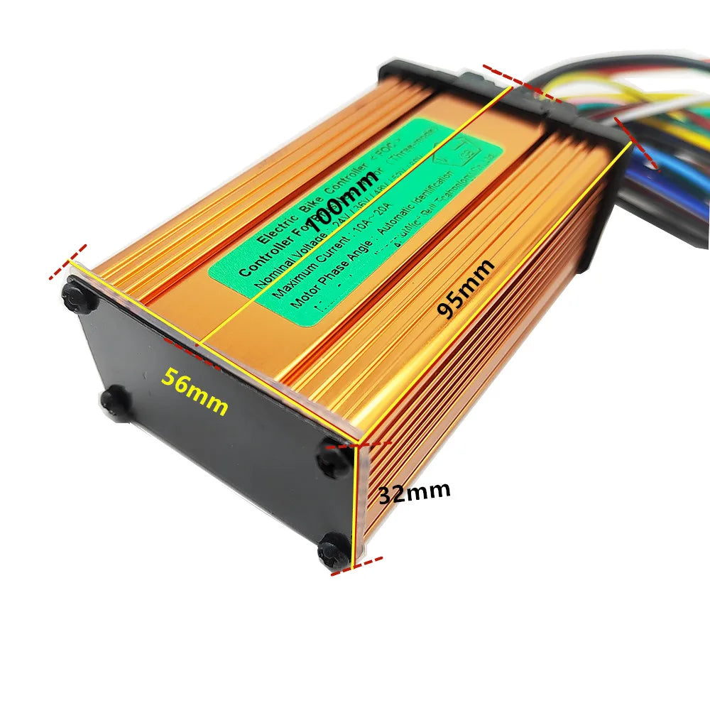 Electric Bike/Bicycle E-bike E-scooter Brushless Controller 24V 36V 48V 60V 250W 350W 10A 12A 13A 15A 18A 20A