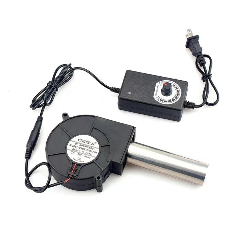 BBQ Fan Air Blower Handheld Barbecue Air Fan Lightweight Portable Fan US/EU Plug 85AD