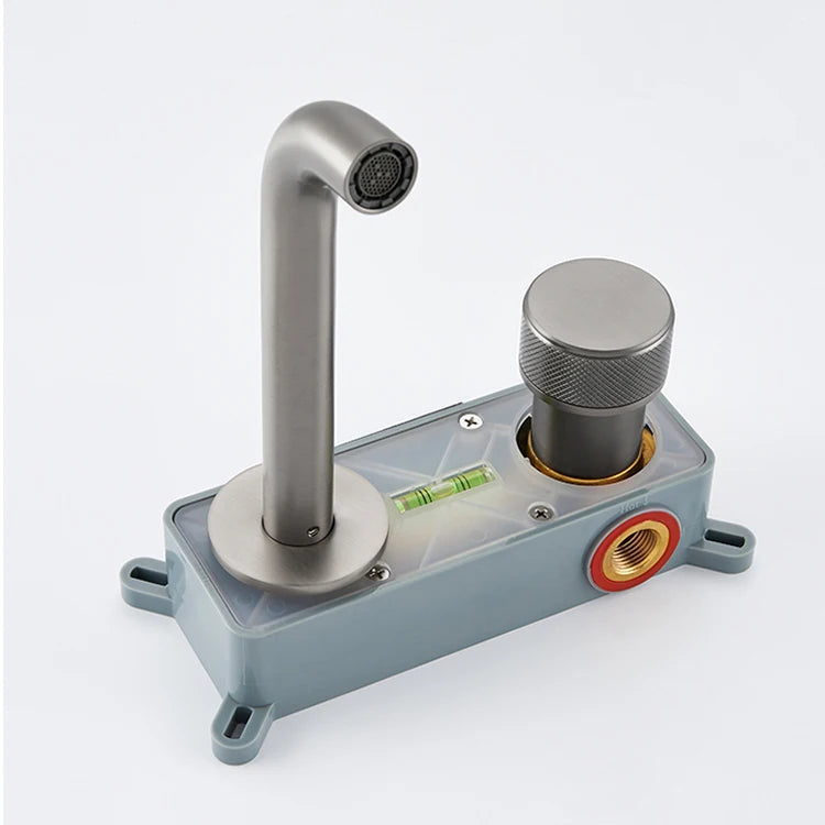 Wash Mixer Hot And Cold Water Wall Mounted Bathroom Basin Faucet Sink Tap Spout Bath Single Handle Ceramic Cartridge Crane