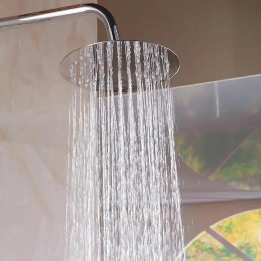 1 Pcs 8-inch 304 Stainless Steel Showerhead Top Showerhead Pressurized Shower Head Bathroom Showerhead Shower Head Single Head