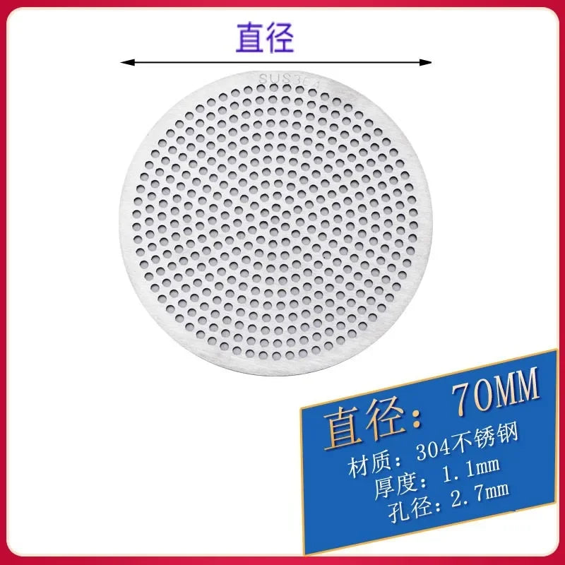 Drain Cover Bathroom Tool 304 Stainless Bathroom Accessories Sink Strainer Drains Cover Floor Drain Pad Hair Filter