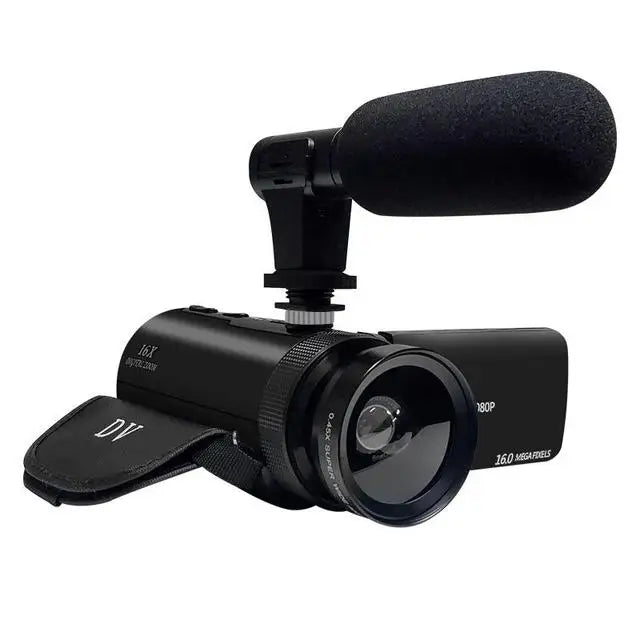 1080P HD Professional Digital Video Camera With Mic 16 Million Pixels DV Audio Multifunction Anti-shaking Photographic Machine
