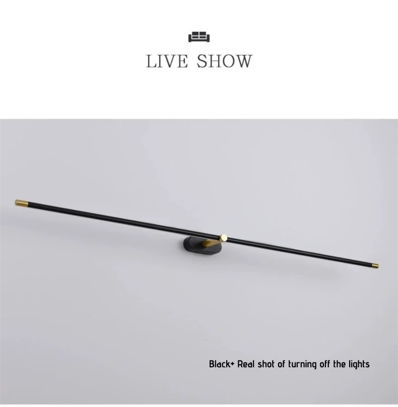 Modern Minimalist Mirror Headlights, Makeup Stands, Bathrooms, Mirror Cabinets, Straight Strip Wall Lights
