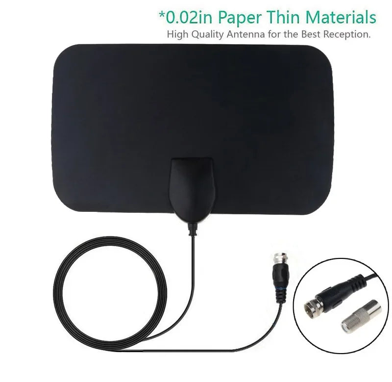 1080P 4K 13ft Cable 50 Miles Range TV Antenna Digital HD Antenna Indoor HDTV 1080P 4K 13ft Cable DVB-T2 Local Channel Broadcast