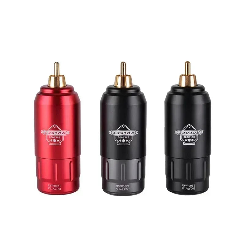 2024 Original Mini Rocket Tattoo Machine Set Japan Motor Wireless Tattoo Power Supply RCA Interface  Rotary Tattoo Pen Kit