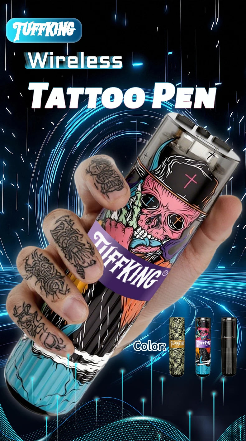 New polymer plastic shell power pen tattoo machine motor machine personalized pattern hot selling tattoo pen wholesale