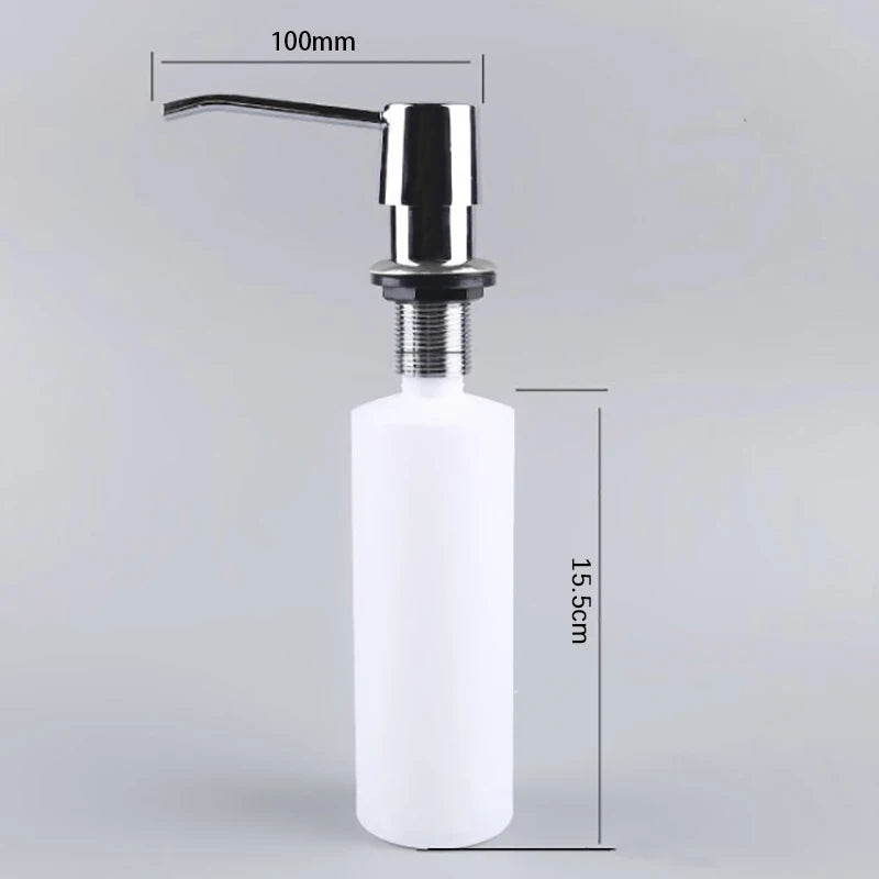 300ml Kitchen Sink Soap Dispenser Pump Head Liquid Bottle Organizer Convenience