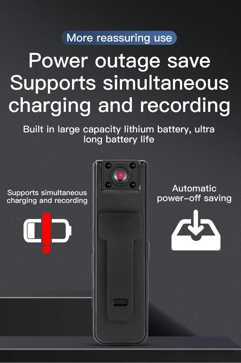 Mini Camera Night Vision HD 1080P Wireless Network Camera Digital Handheld Camera Outdoor Sports Camera Video Camcorder