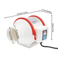Duct Inline Ventilation Exhaust Fan with Remote Controller,310 m ³/h High Efficiency Air Fan Copper Motor