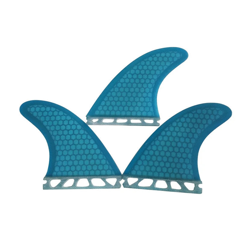 Surfboard Large Fins Tri Set UPSURF FUTURE Fins G7 Blue Honeycomb Short Board Fins 3 Pcs/set Fibreglass Quilhas Azul Surfing Fin