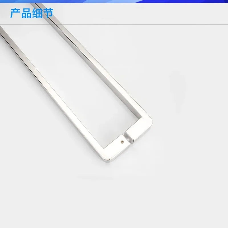 Shower Room Accessories, Bathroom Glass Door, Stainless Steel 440mm Matte Black, Double Sided Pull Handle (LQD105)