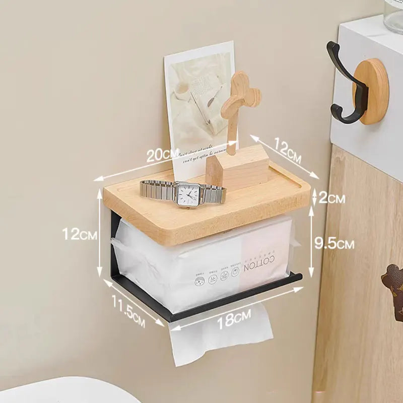 Toilet Tissue Roll Holders Wall Mount with Self  Screw for Small Items,Tissue Holder for Bathroom Kitchen Bedroom
