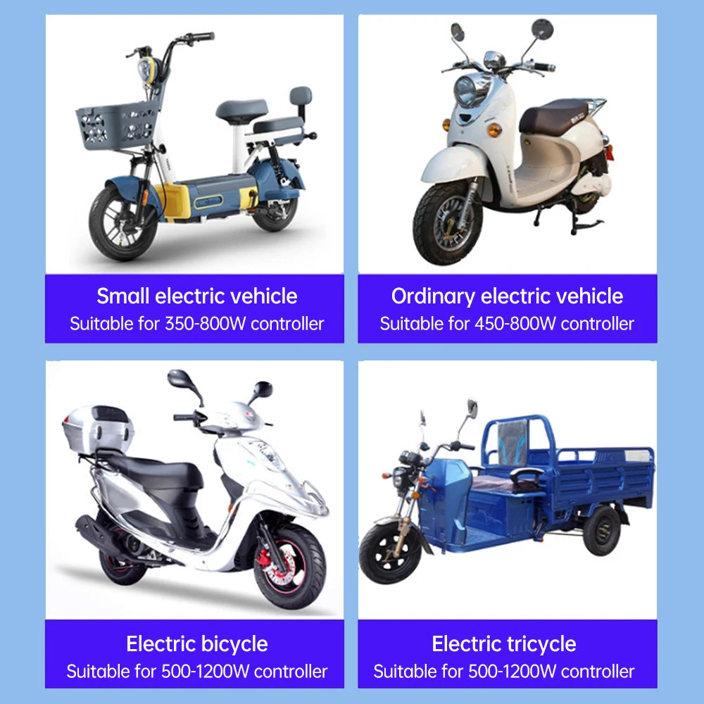 Electric Bicycle Accessories 48V-72V Electric Bike 1200-1500W Brushless DC Motor Controller For Electric Bicycle E-bike Scooter