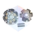 Scooter Variator Clutch Assembly Rustproof Aluminum Alloy Wear Resistant Rollers Fits for Common Street Scooters