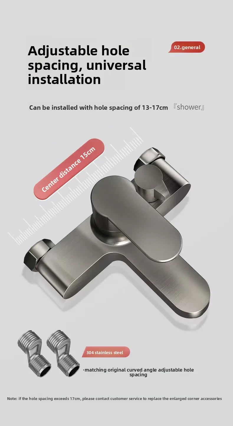 Thermostatic Shower Mixer Valve 3-Way Diverter Universal Wall Mounted Bathroom Bath Shower Faucet Set Zinc Alloy Anti-Scald Temp