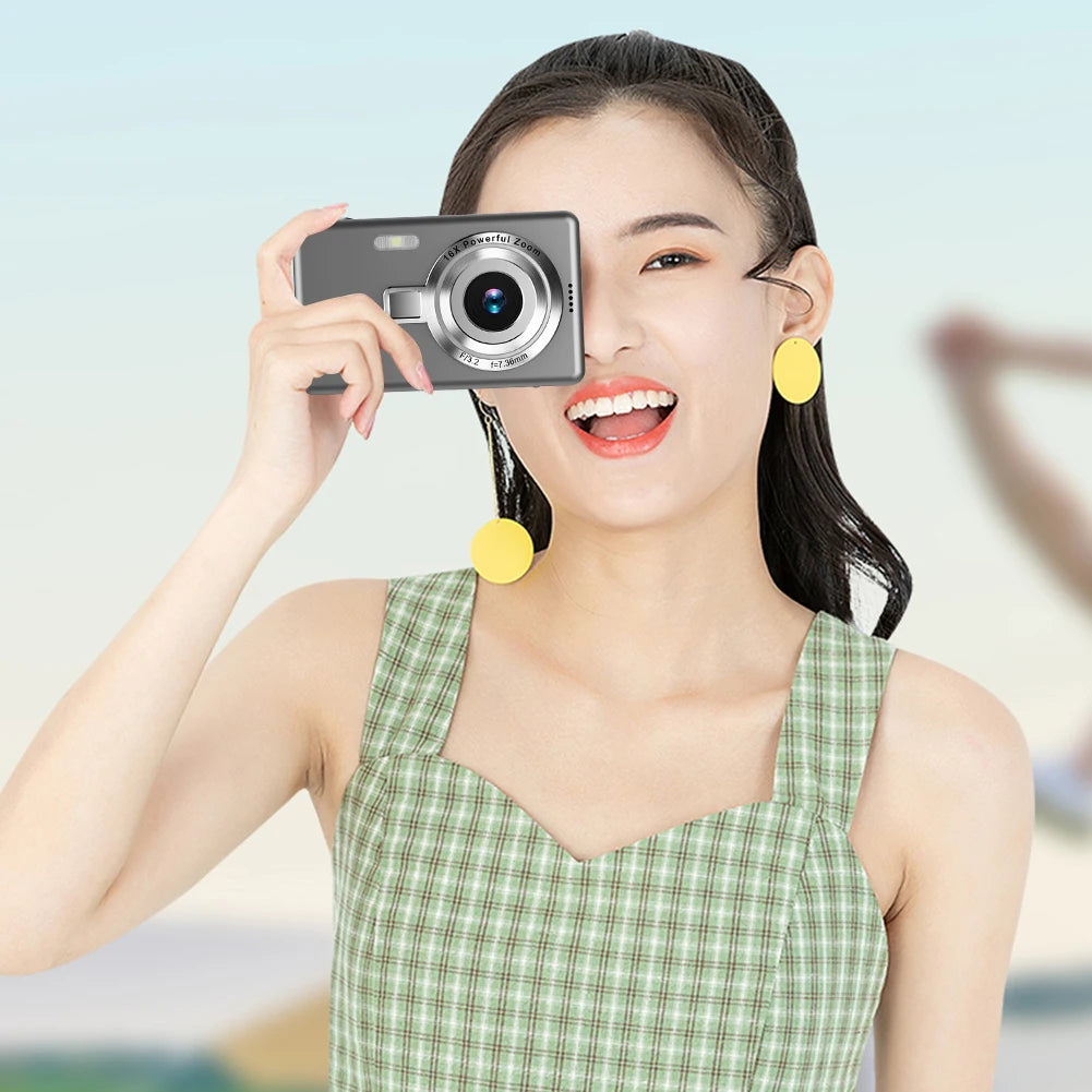 4K HD 1080P Digital Camera Anti-Shake Autofocus Vlogging Camera 2.4 Inch IPS Screen Photography Camera for Kids Adults Beginners