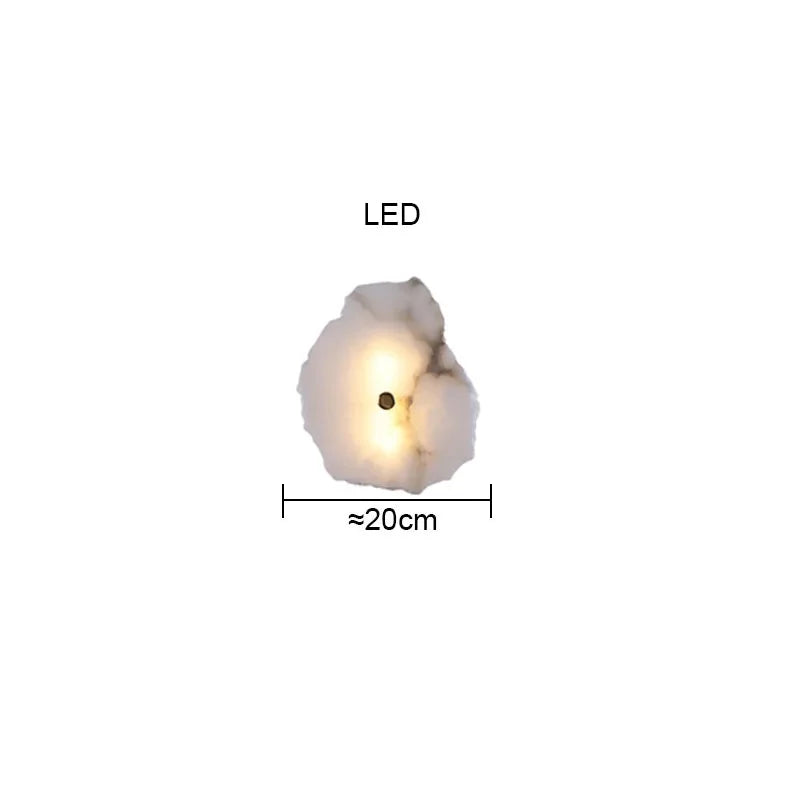Modern Light Luxury Marble Wall Lamp Bedroom Bedside Tv Background Aisle Corridor Lighting