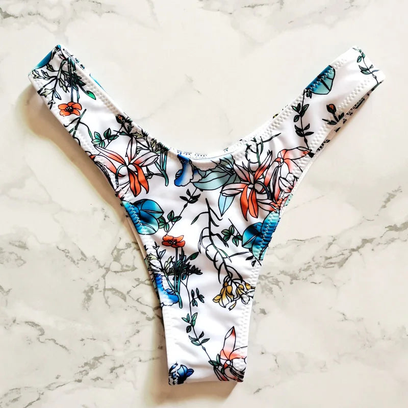 Bikini Brazilian  Beachwear Bikini Bottom Swimwear Bottom Thong Sexy Mini String Swimwear Bikini Swimsuit for Women Biquini