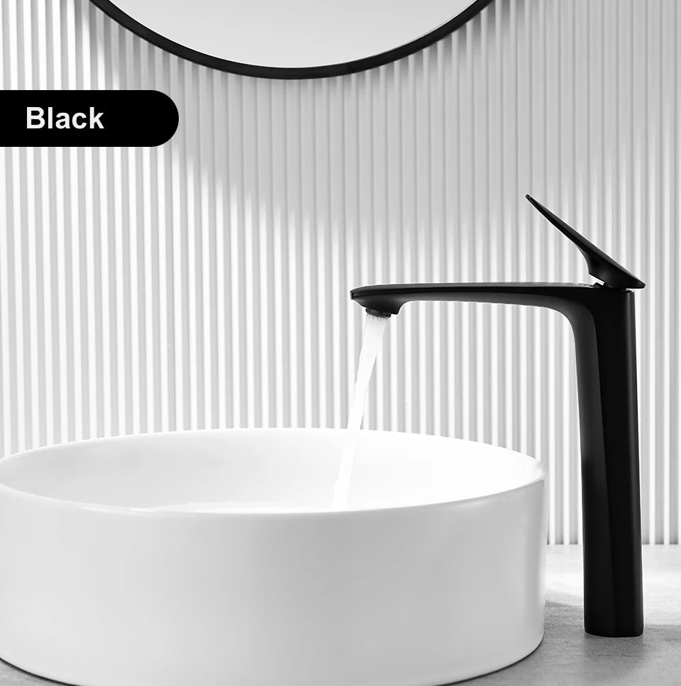 VGX Luxury Gold Bathroom Faucets High Basin Mixer Tall Sink Faucet Gourmet Washbasin Tapware Hot Cold Water Tap Brass Chrome