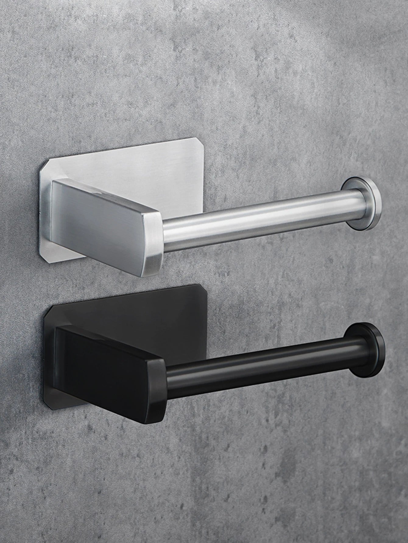 1-5PCS Towel Holder Bathroom Towel Bar Hanger Toilet Paper Holder Dispenser Wall Hooks Robe Key Hooks Hardware Accessories Set