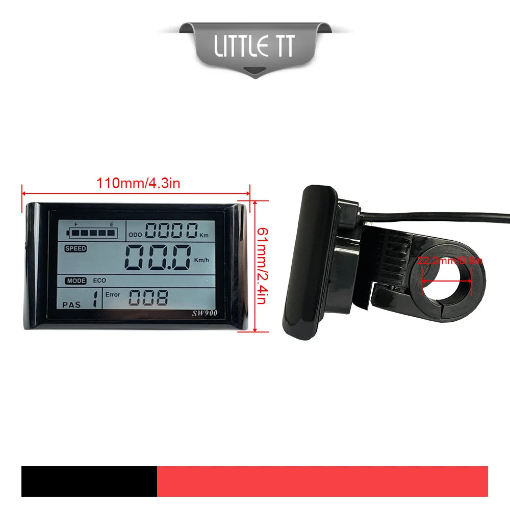 250W-750W Brushless For Electric Bike Controller LCD Panel Scooter EN06 S830 S866 JN Controller 15A 25A WP Plug Square Wave GD06