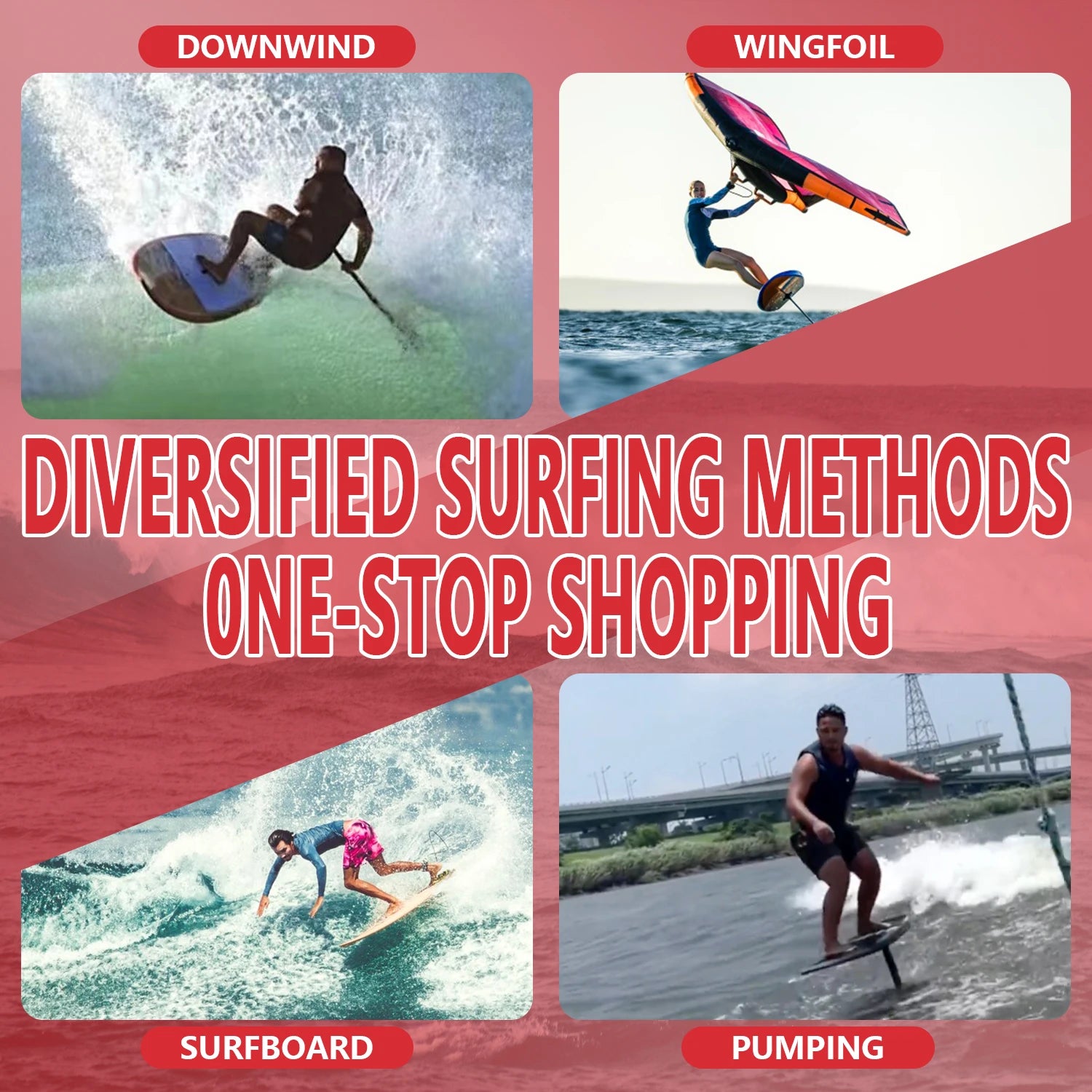 Full Carbon Hydrofoil SUP Board, Lightweight Efoil Surfboard, New Design for Ocean Waters, Downwind Wing Foil, with Travel Bag