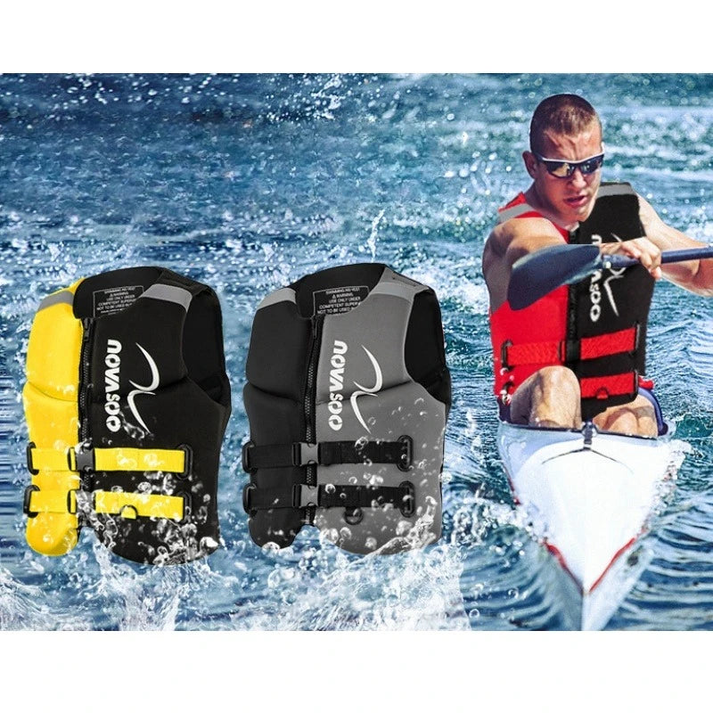 Professional Swimming Life Jacket Large Buoyancy Water Ski Vest Anti-collision Rafting Surfing Various Water Sports for Adults