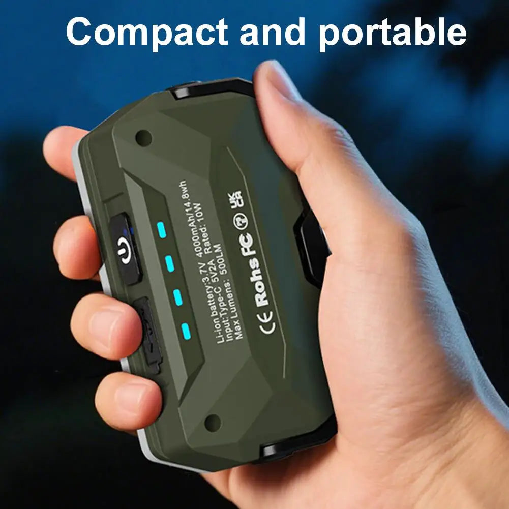 Camping Lights LED Rechargeable Magnetic Spotlight Adjustable Bright Camping Flashlight For Hiking Fishing Tent Outdoor Power