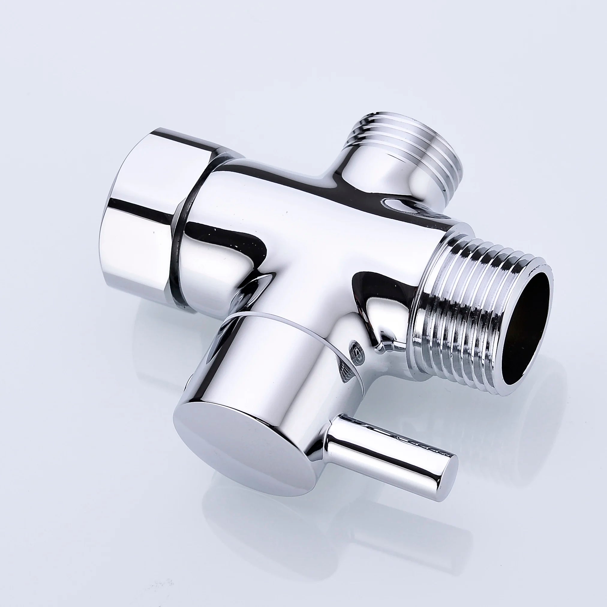 Metal 3 Way Shower Head Diverter Valve G1/2 Three Function Switch Adapter Connector Head Faucet Bathroom Accessories
