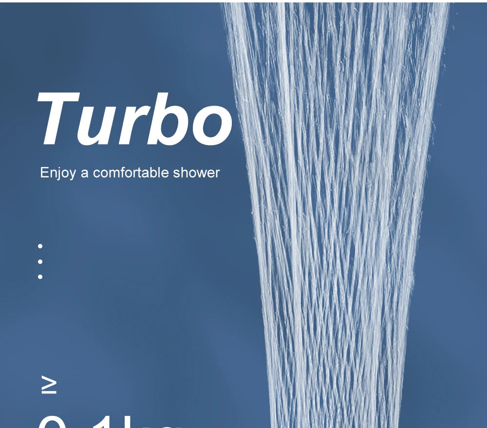 High Pressure Shower Head with One-click Stop Handheld Shower Head with Filters Water Saving Spray Hotel Bathroom Accessories