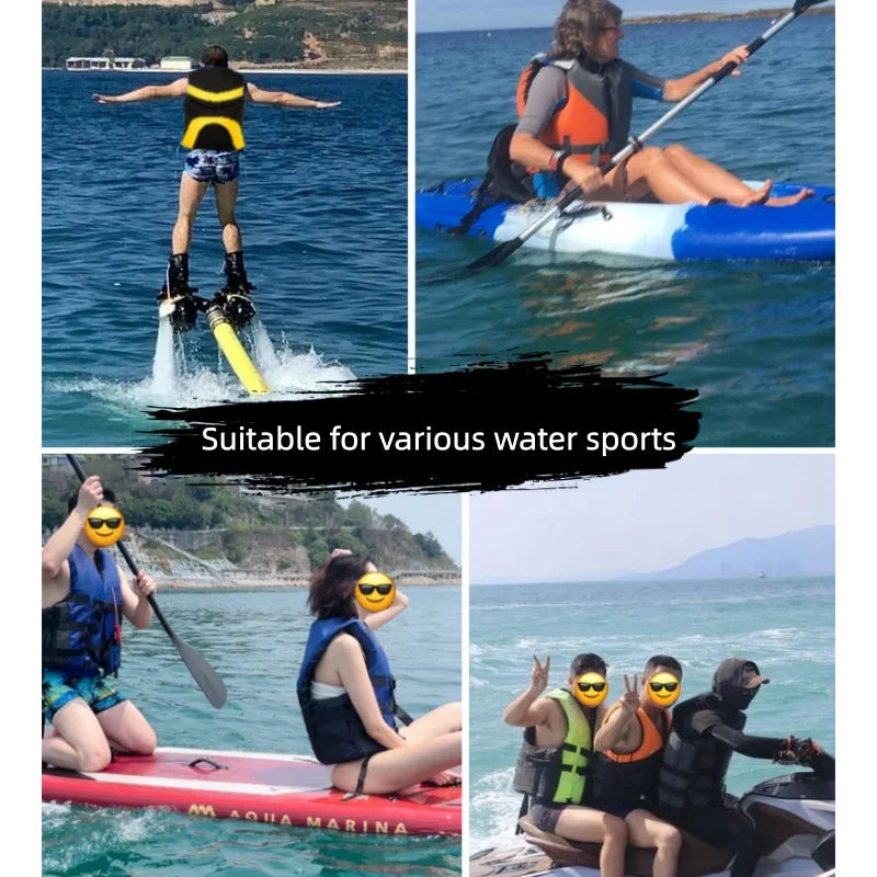 Professional Swimming Life Jacket Large Buoyancy Water Ski Vest Anti-collision Rafting Surfing Various Water Sports for Adults