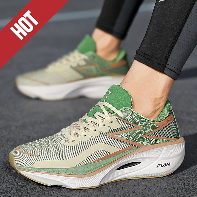 Running Shoes Carbon Board Speciality Marathon Men Sports Breathable Lightweight Women's Comfortable Athletic Nonskid Sneakers