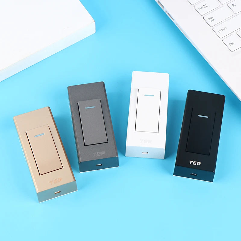 1 Gang 2 Way Surface Mount Switch Grey/White/Gold Panel Wall Light Switch Wire Hanging Installation Bedside On/Off Control Lamp