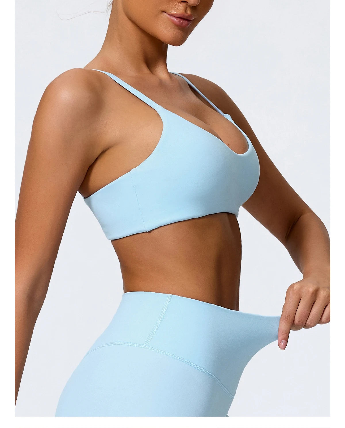 Ctenkevet Summer Women 2Pcs Sleeveless Sports Set Female Gym Two-piece Yoga Set High Waist Breathable legging Sportswear Women