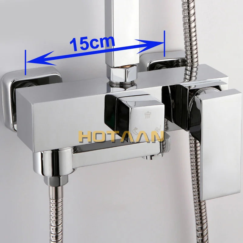 . Bathroom Mixer Bath Tub Copper Mixing Control Valve Wall Mounted Shower Faucet concealed faucet YT-5356